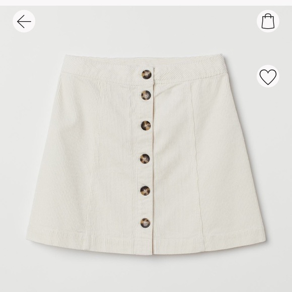 H&M Dresses & Skirts - H&M A line skirt (corduroy)